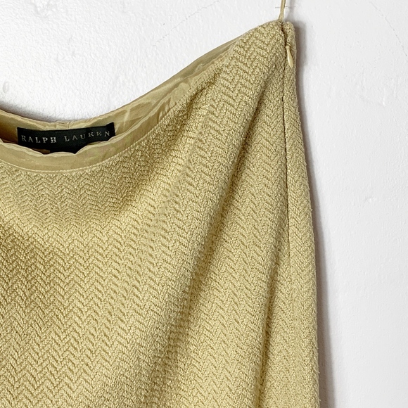 Ralph Lauren Black Label Knee Length Silk Skirt Size 8 - Picture 3 of 7